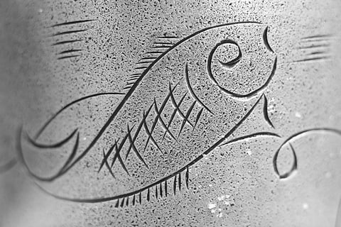 Fish engraving